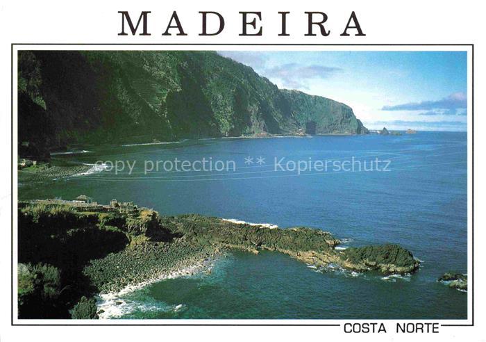 Madeira  Portugal Um aspecto da costa norte Kuestenpanorama