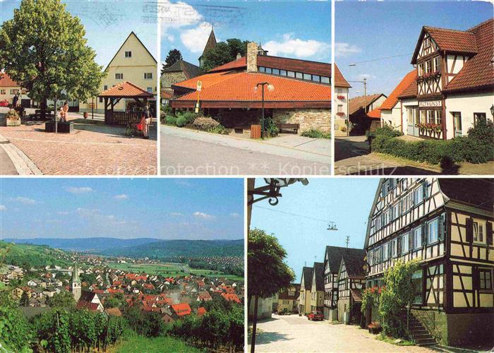 Remshalden Panorama Motive Ortszentrum Fachwerkhaeuser