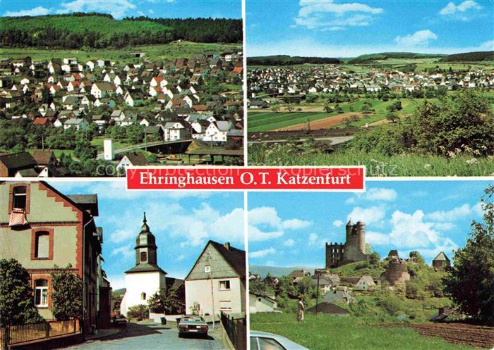 Katzenfurt Panorama Burgruine Ortszentrum