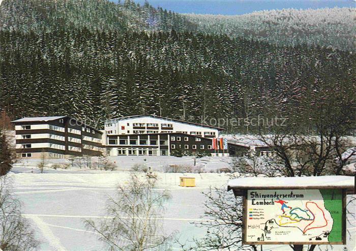 Lambach Lam Bayern Kolping Familienferienstaette Skiwanderzentrum Winterpanorama