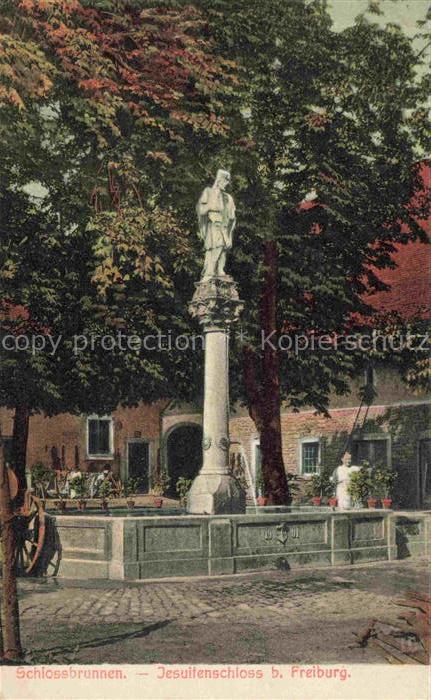 FREIBURG Breisgau BW Jesuitenschloss Schlossbrunnen