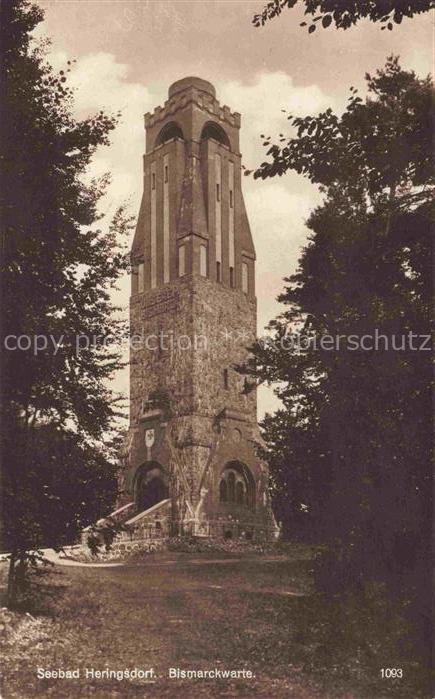 HERINGSDORF  Ostseebad Usedom Bismarckwarte