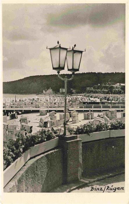 Binz Ruegen Blick zum Strand