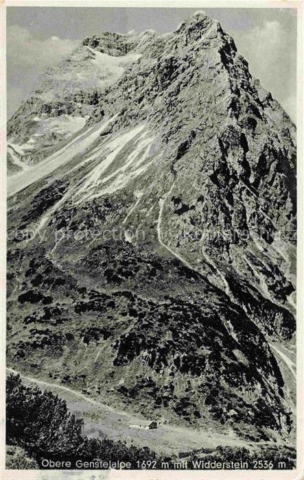 OBERSTDORF Bayern Obere Genstelalpe mit Widderstein