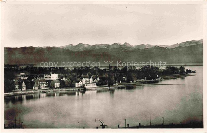 Langenargen Bodensee Panorama Alpen