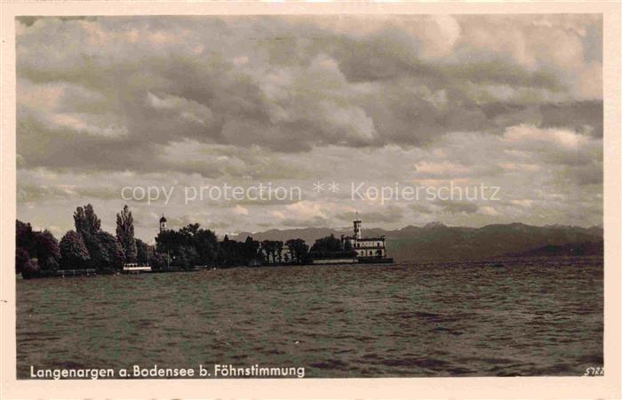Langenargen Bodensee Panorama bei Foehnstimmung