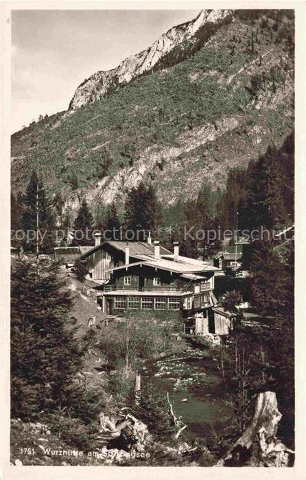 Spitzing Schliersee Wurzhuette am Spitzingsee