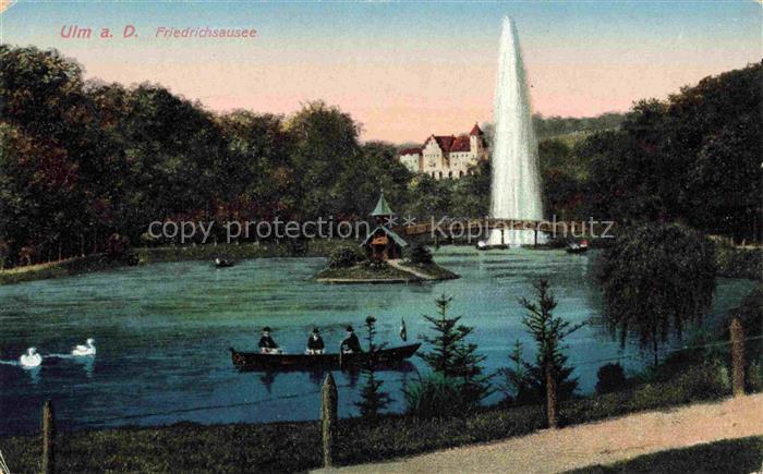 ULM  Donau Friedrichsausee Feldpost