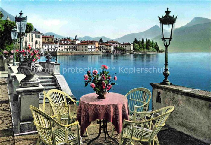 Menaggio Lago di Como Lombardia IT Terrasse am Wasser