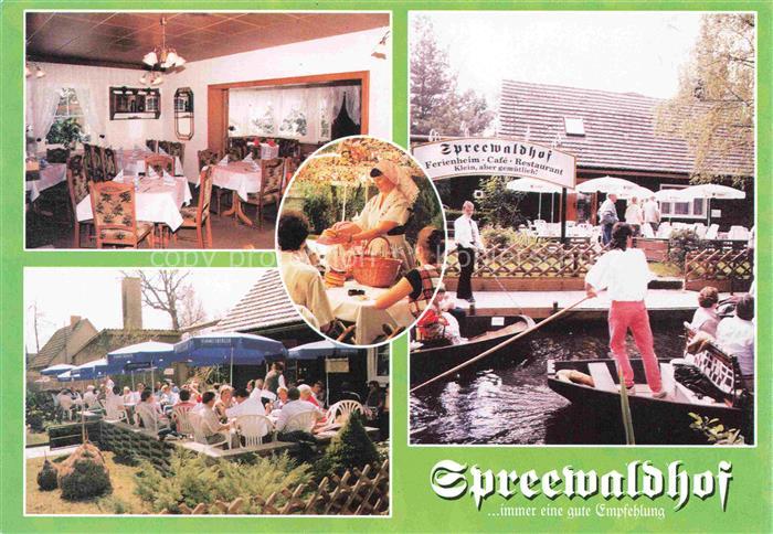 Lehde Luebbenau Spreewald Spreewaldhof Restaurant Gartenterrasse Kahnfahrten
