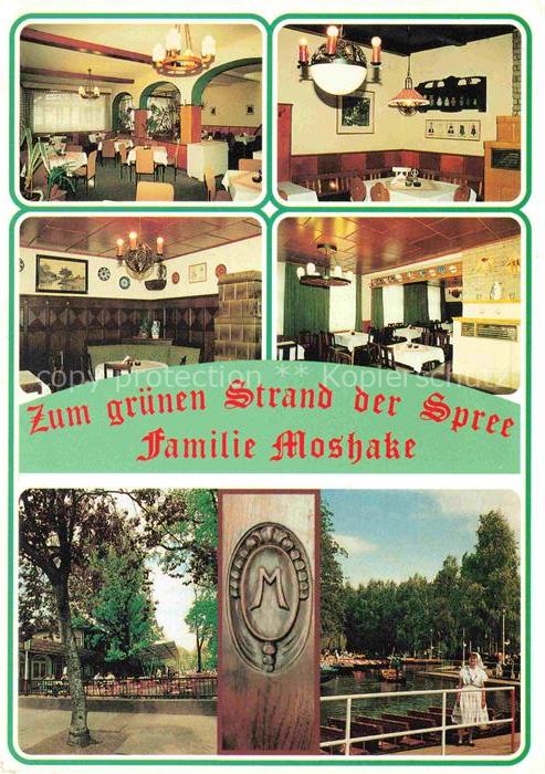 Luebbenau Spreewald Gasthaus zum gruenen Strand der Spree Restaurant Kahnfahrten