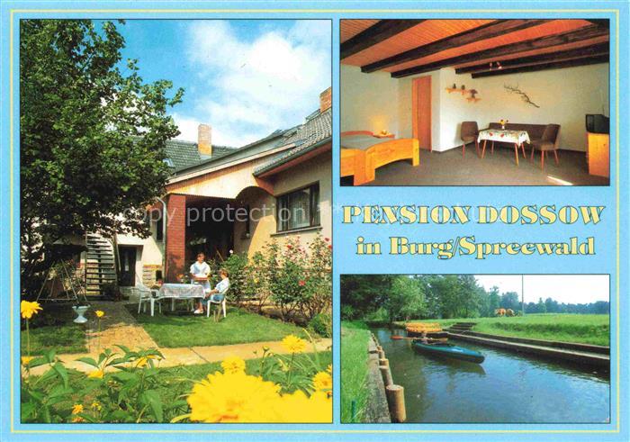 Burg Spreewald Brandenburg Pension Dossow Fremdenzimmer Wasserstrasse