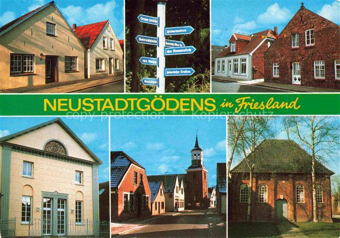 Neustadtgoedens Motive Ortszentrum Kirche Wegweiser