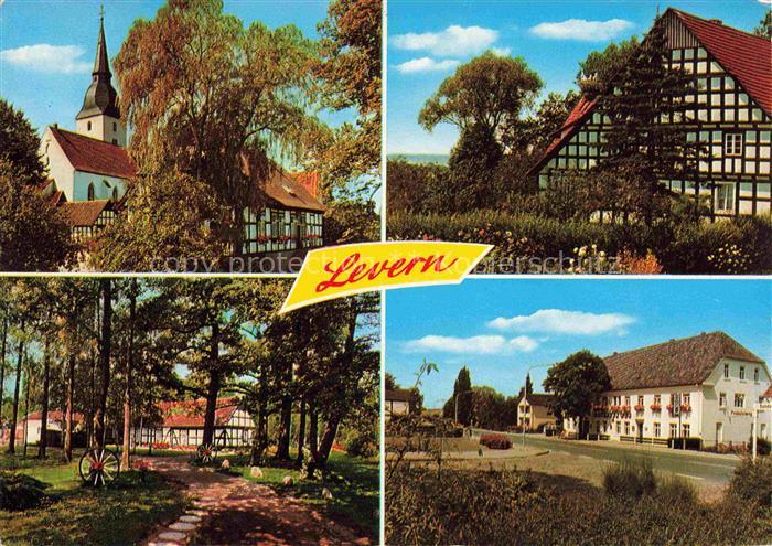 Levern Teilansichten Kurort und Schwefelbad 1000 Jahre Stiftsort Kirche Fachwerk