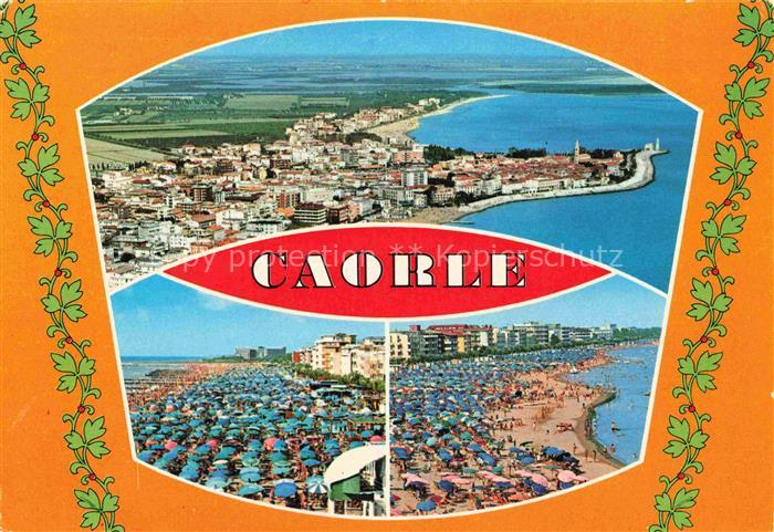 Caorle Veneto IT Kuestenpanorama Strand