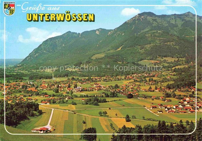 Unterwoessen Bayern Panorama Luftkurort und Wintersportplatz Bayerische Alpen