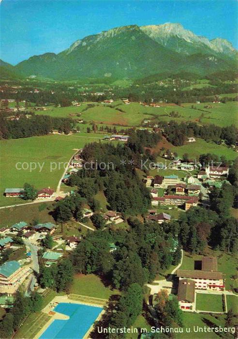 Unterstein Schoenau Berchtesgaden Panorama Blick gegen Untersberg
