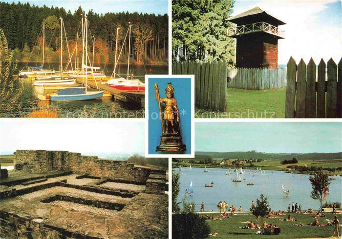 Rainau Wuerttemberg Erholungsgebiet Buch und Limes-Freilichtmuseum Badesee Limes