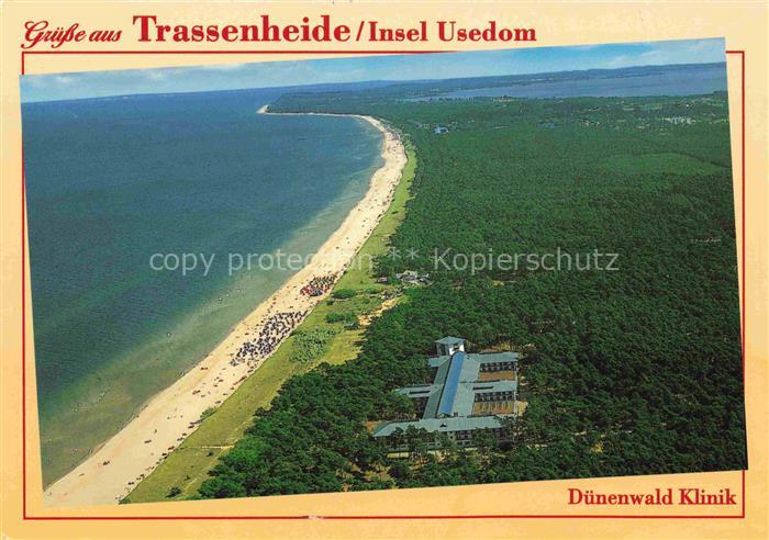 Trassenheide Usedom Duenenwald Klinik Strand Kuestenpanorama