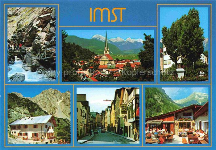 Imst Tirol AT Teilansichten Panorama Alpen