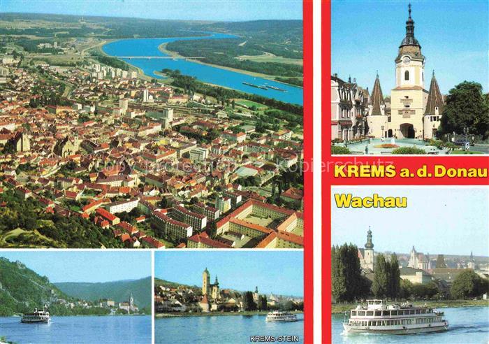 Krems Donau Waldviertel Niederoesterreich AT Luftaufnahme Steiner Tor Wachauschi