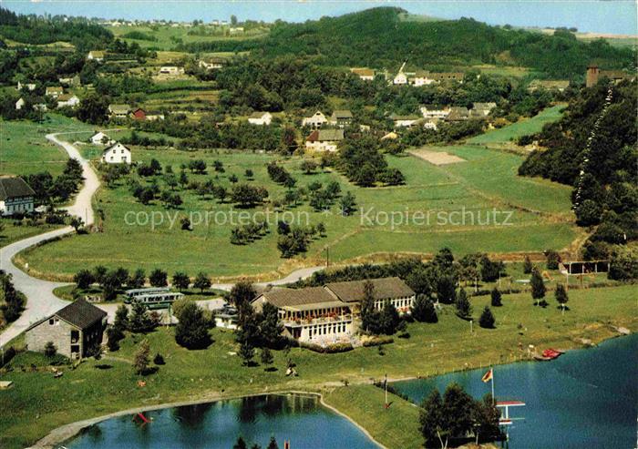 Rurberg Simmerath Teilansicht mit Hotel Restaurant am See Rurtalsperre