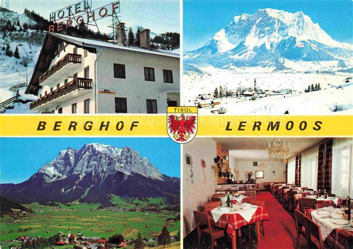 Lermoos Tirol AT Hotel Berghof Restaurant Panorama Zugspitz Wettersteingebirge