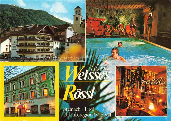 Steinach Tirol Brenner AT Hotel Weisses Roessl Gastraum Hallenbad