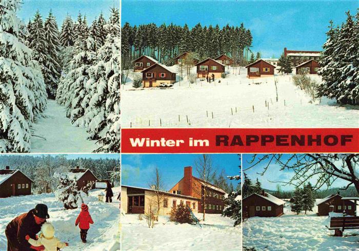 Gschwend Gaildorf Erholungsheim Rappenhof Feriensiedlung im Winterzauber