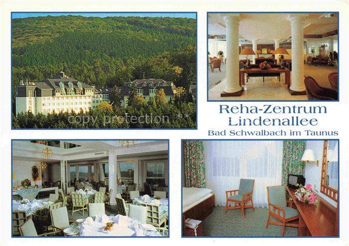 BAD SCHWALBACH Reha-Zentrum Lindenallee Foyer Patientenzimmer Restaurant