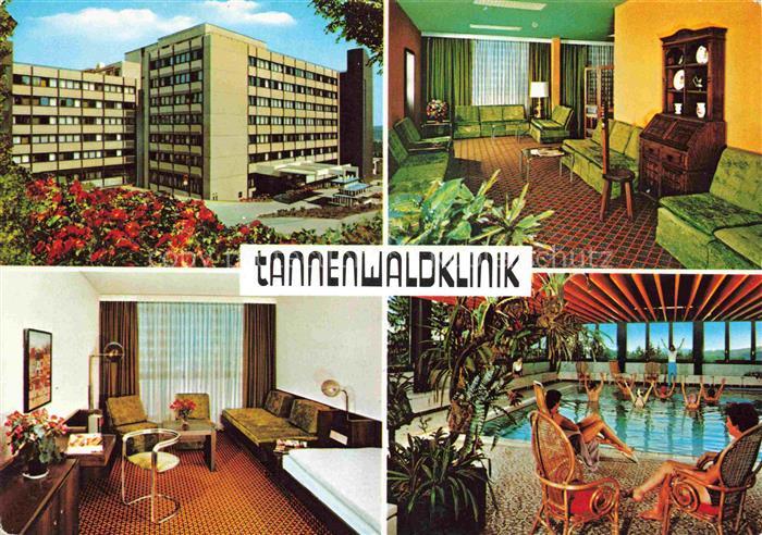 BAD SCHWALBACH Tannenwaldklinik Patienenzimmer Hallenbad