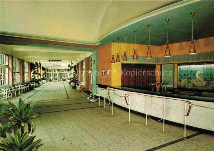 Bad Salzschlirf Wandelhalle mit Brunnen