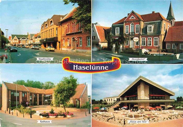 Haseluenne Stadtmitte Burghotel Rathaus Haus am See