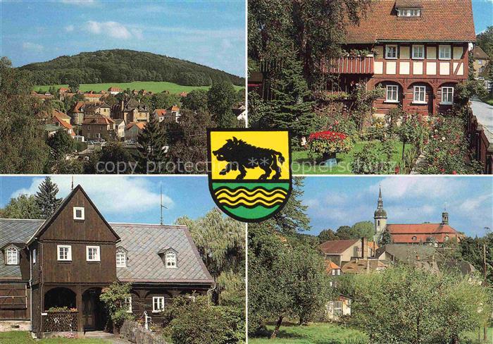Ebersbach Sachsen Teilansichten Fachwerkhaeuser Umgebindehaus Kirch