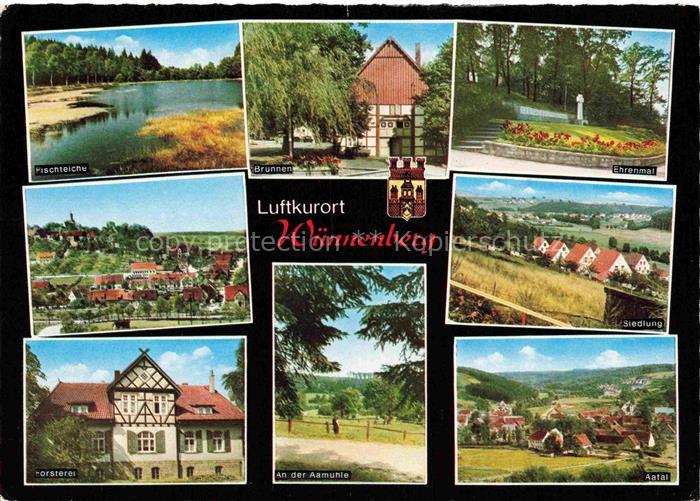 Wuennenberg Fischteiche Brunnen Ehrenmal Panorama Siedlung Foersterei Aamuehle P