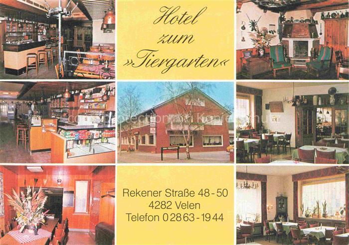 Velen Westfalen Hotel zum Tiergarten Gastraeume Theke