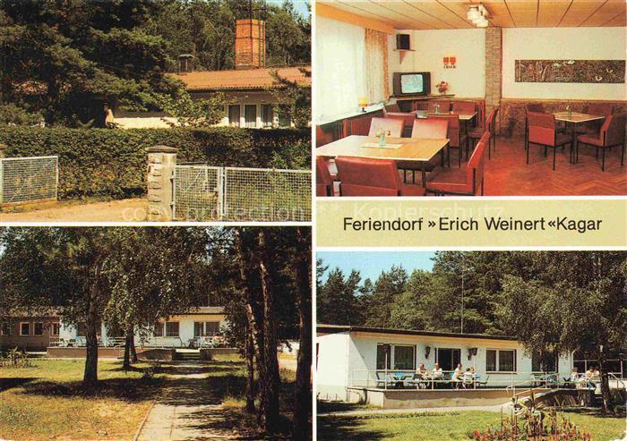 Kagar Rheinsberg Feriendorf Erich Weinert Eingang Fernsehraum Terrasse