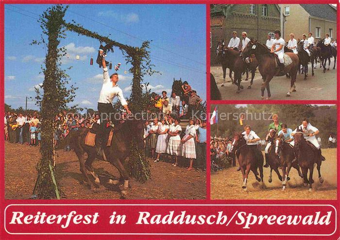 Raddusch Reiterfest Hahnrupfen Ausritt der Reiter Stollenreiten