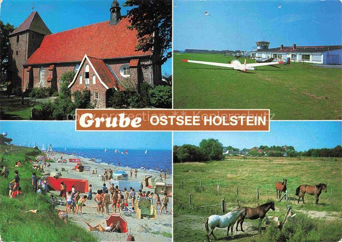 Grube Holstein Kirche Strand Flugplatz Pferdekoppel