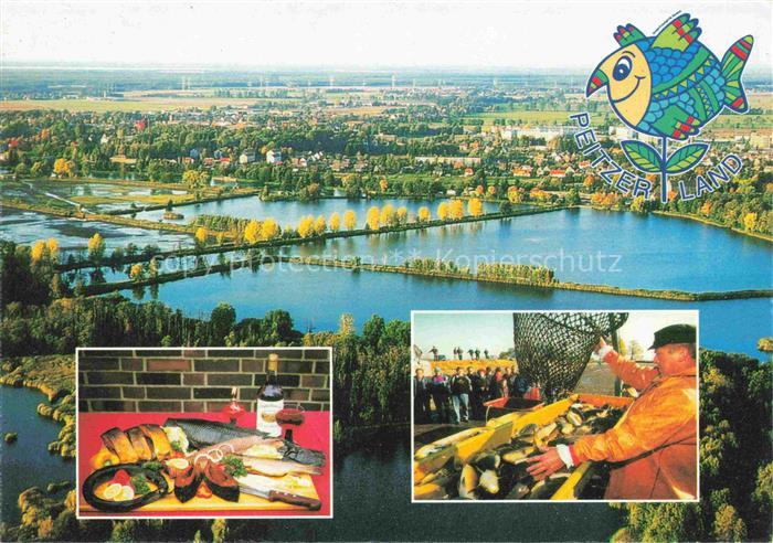 Peitz Panorama Peitzer Land Deutschlands groesste Teichlandschaft Fischer Fischs
