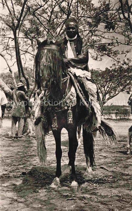 Tchad Tschad Cavalier arabe en grande tenue