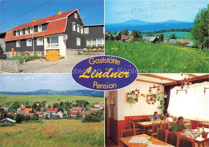 Waffenrod Thueringen Gaststaette Pension Lindner Gastraum Panorama