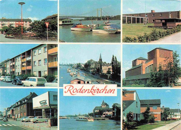 Rodenkirchen Koeln Maternusplatz Autobahnbruecke Schule Strassenpartien Rheinufe