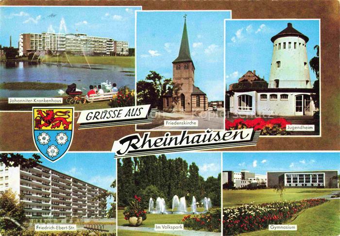 Rheinhausen  Duisburg Johanniter Krankenhaus Friedenskirche Jugendheim Friedrich