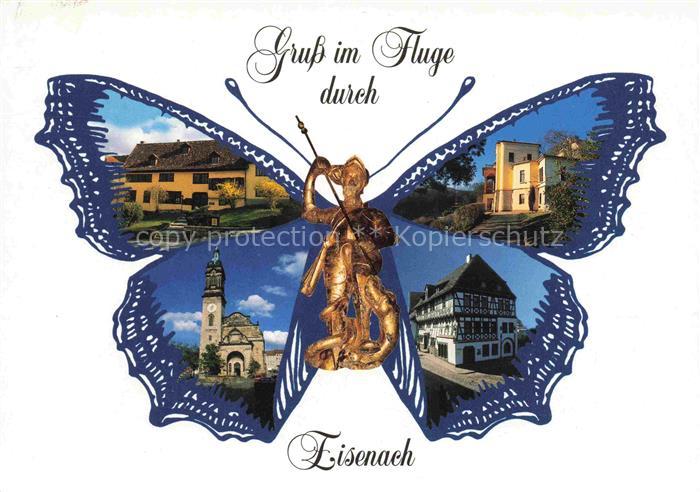 EISENACH Thueringen St. Georg Bachhaus Reuter-Villa Georgenkirche Lutherhaus Sch