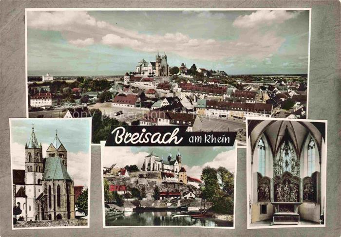 Breisach Rhein BW Panorama mit Blick zum Muenster Innenansicht