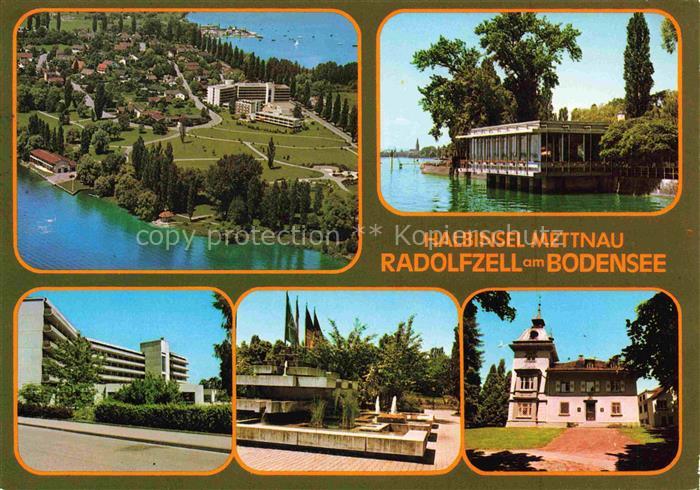 Mettnau Radolfzell Bodensee Luftaufnahme Halbinsel Hotel Restaurant am Wasser