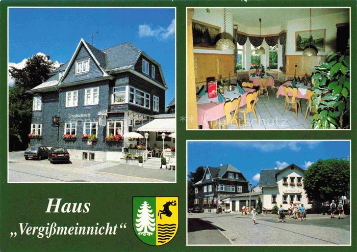 Oberhof  Thueringen Restaurant Café Pension Haus Vergissmeinnicht Gastraum