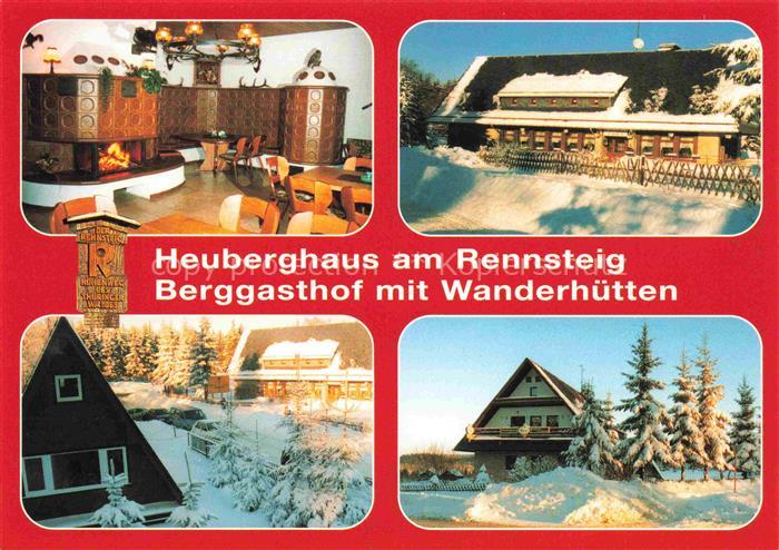 Friedrichroda Thueringen Heuberghaus am Rennsteig Berggasthof im Winter