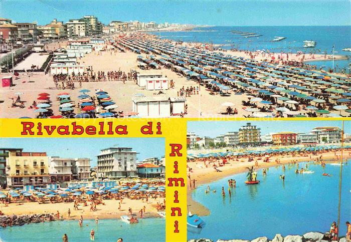 Rivabella Rimini IT Kuestenpanorama Strand